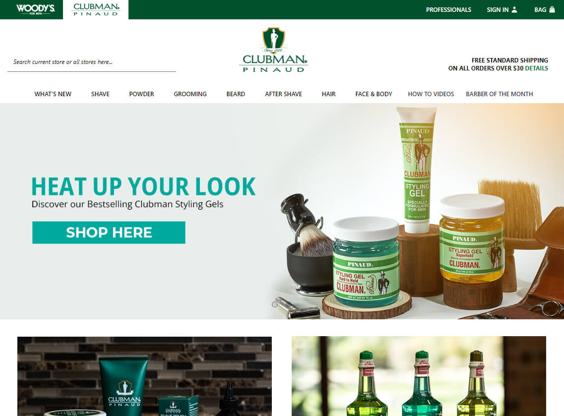 Clubman grooming website project