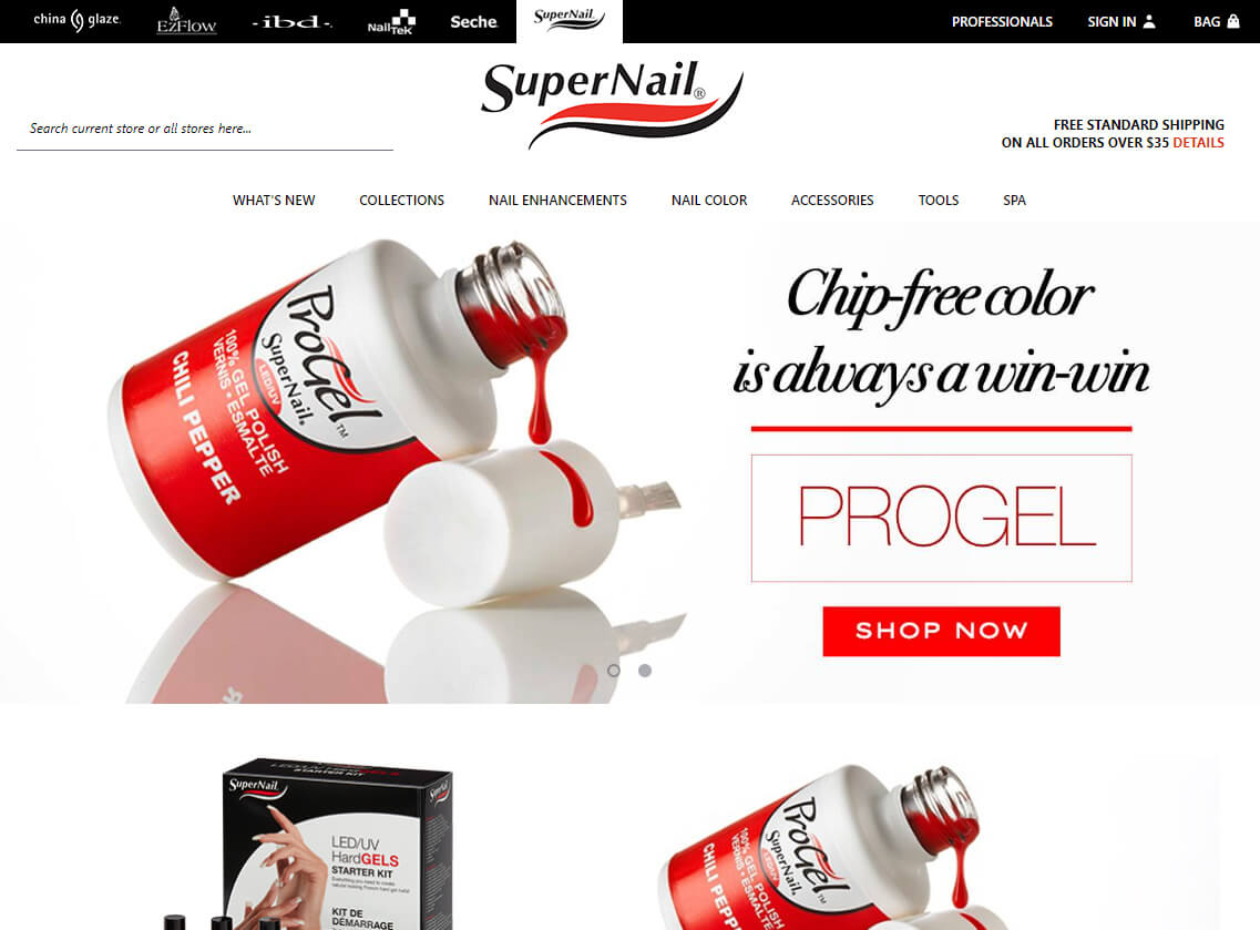 SuperNail beauty website project